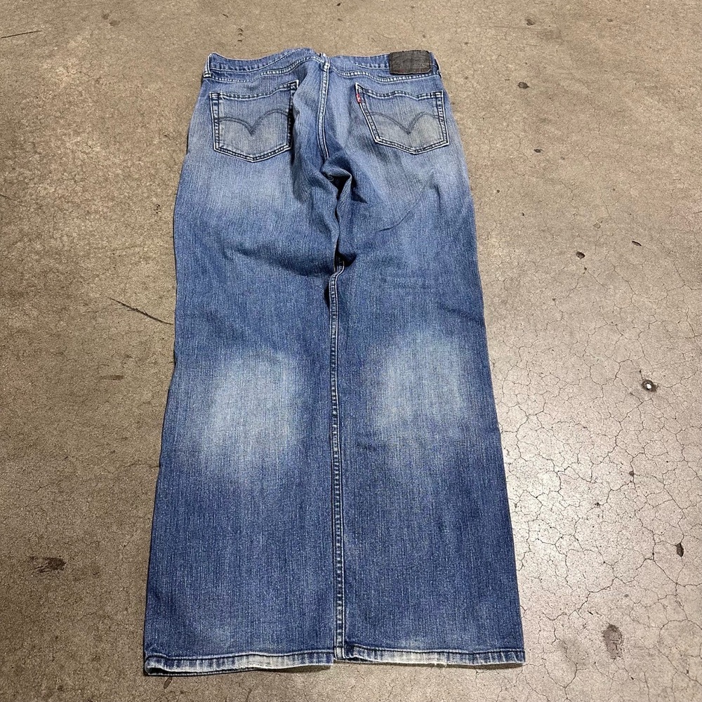 Levi's Mens Pants Size 36x32 Blue Wide Leg Baggy 5 Pocket Relaxed Vintage - Picture 8 of 8